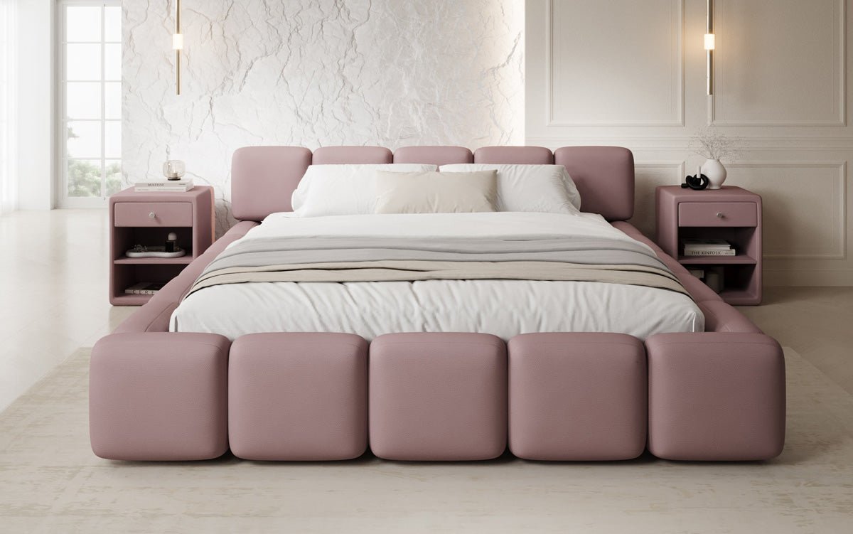 Luxusbetten24 Giulia Designer Polsterbett Stoff mit Stauraum