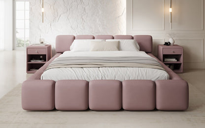 Luxusbetten24 Giulia Designer Polsterbett Stoff mit Stauraum