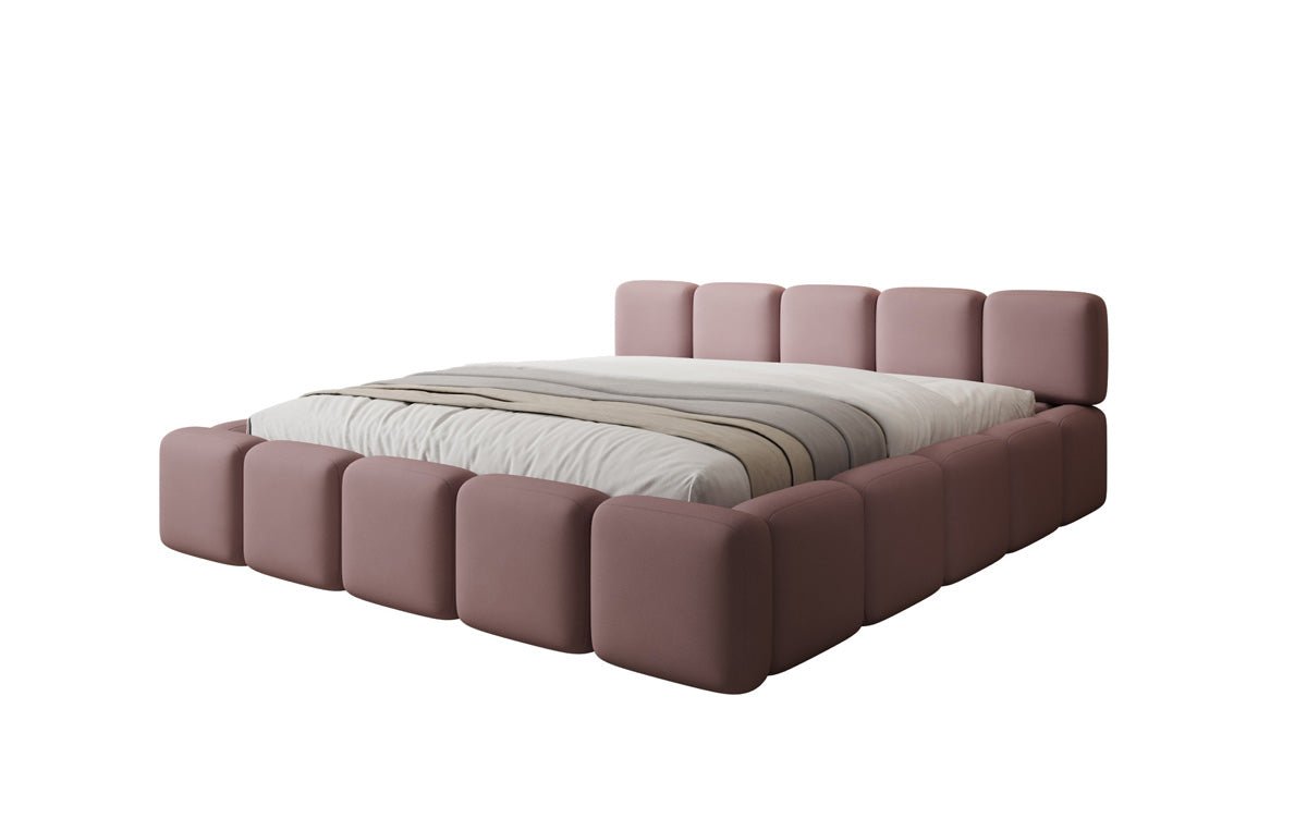 Luxusbetten24 Giulia Designer Polsterbett Stoff mit Stauraum