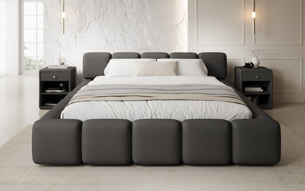 Luxusbetten24 Giulia Designer Polsterbett Stoff mit Stauraum