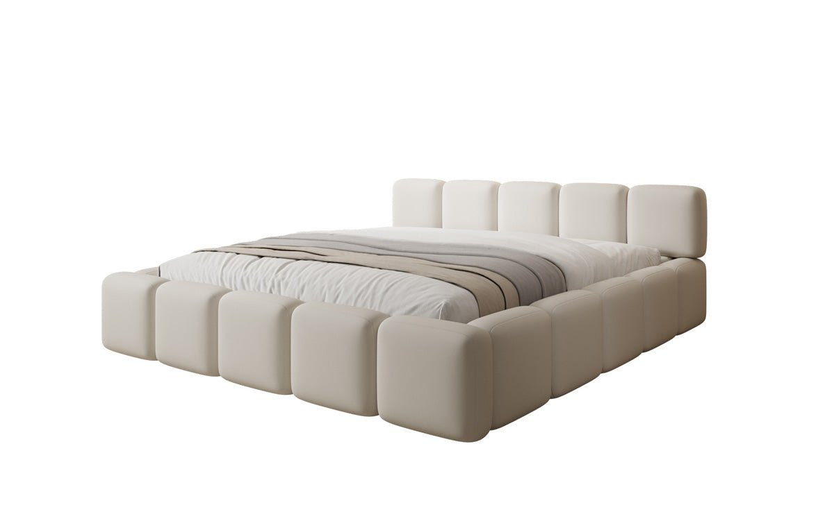 Luxusbetten24 Giulia Designer Polsterbett Stoff mit Stauraum