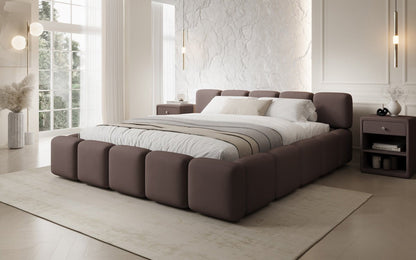 Luxusbetten24 Giulia Designer Polsterbett Stoff mit Stauraum