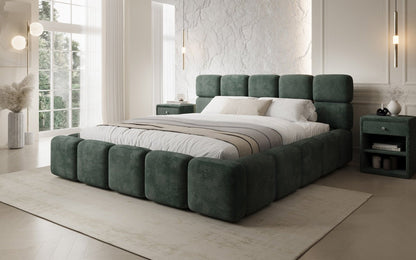 Designer Polsterbett Matilda Cord mit Stauraum