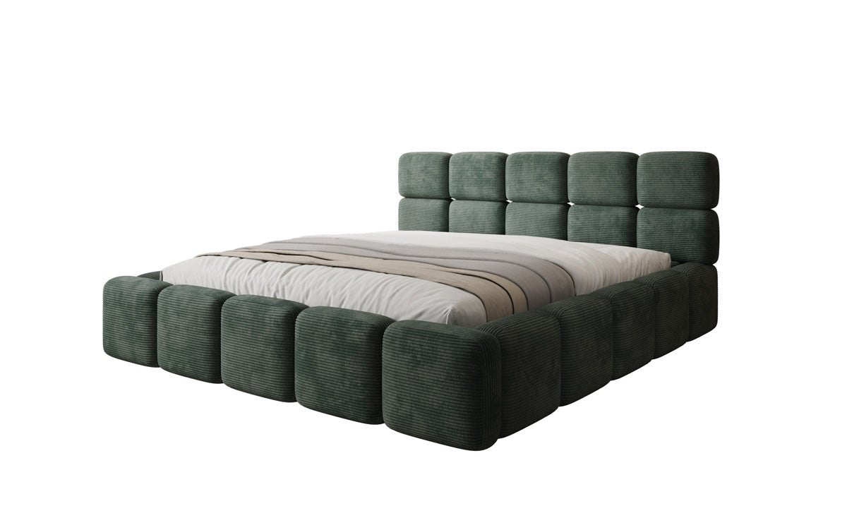 Designer Polsterbett Matilda Cord mit Stauraum