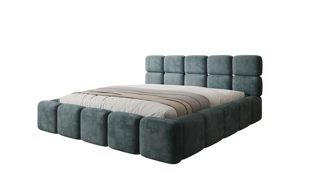 Designer Polsterbett Matilda Cord mit Stauraum