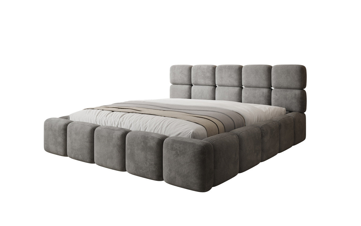 Designer Polsterbett Matilda Cord mit Stauraum