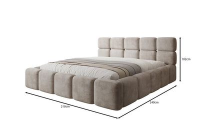 Designer Polsterbett Matilda Cord mit Stauraum