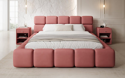 Designer Polsterbett Matilda Stoff mit Stauraum