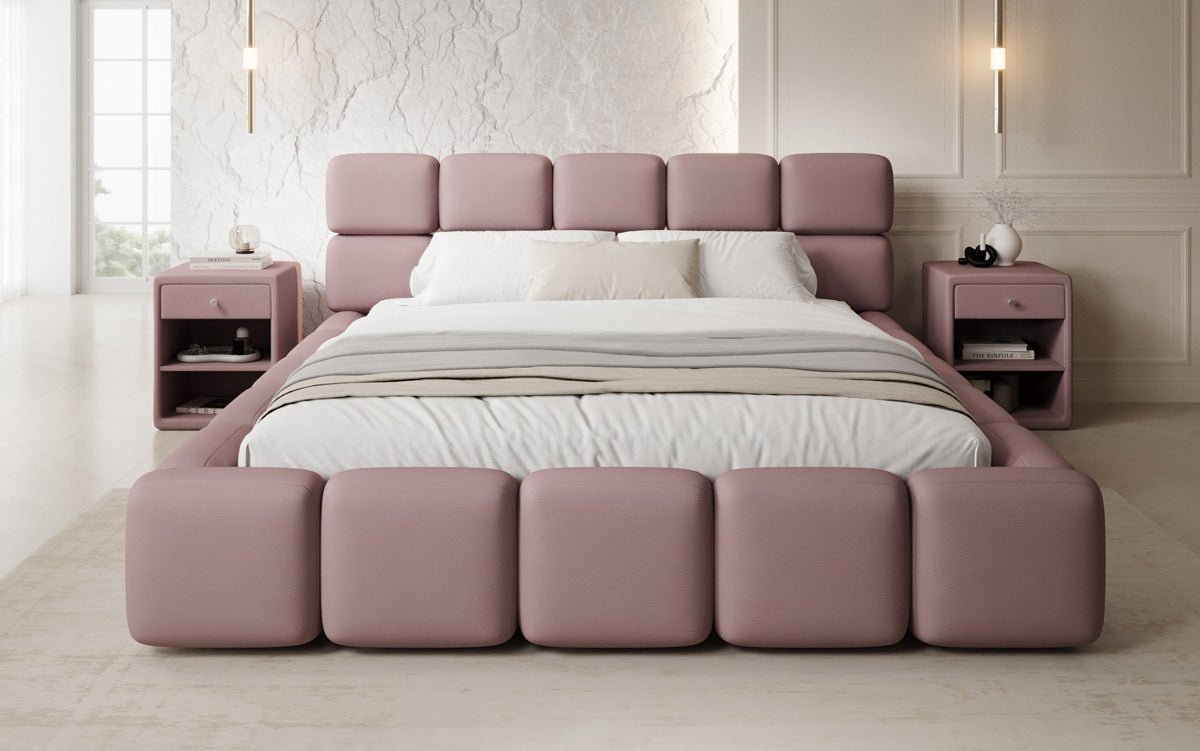 Designer Polsterbett Matilda Stoff mit Stauraum