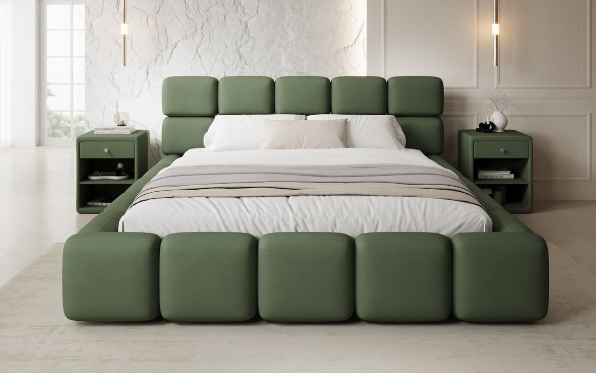 Designer Polsterbett Matilda Stoff mit Stauraum