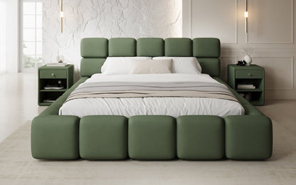 Designer Polsterbett Matilda Stoff mit Stauraum