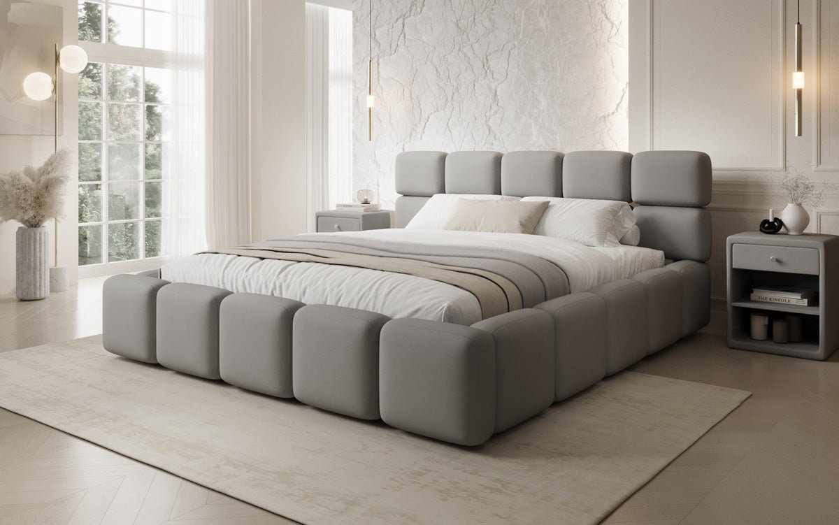Designer Polsterbett Matilda Stoff mit Stauraum