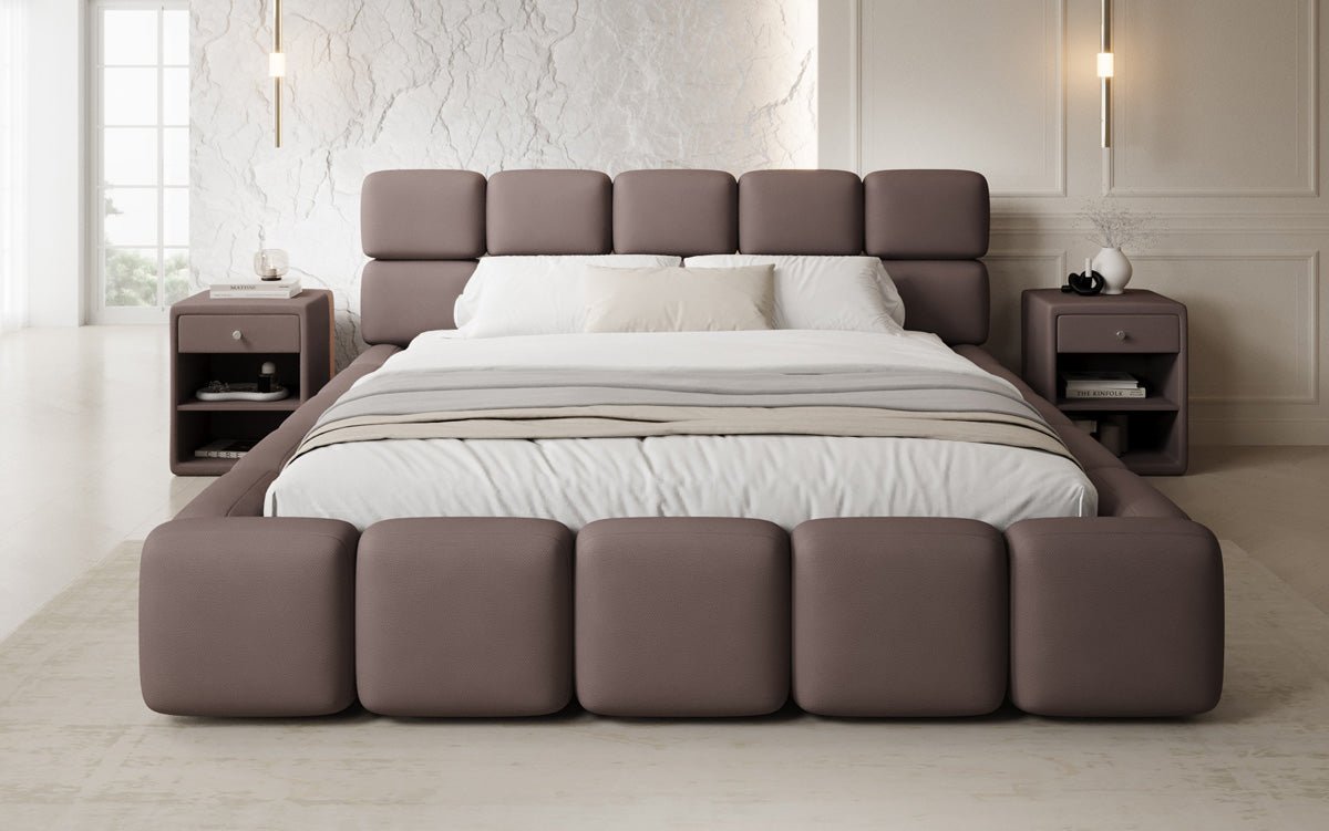 Designer Polsterbett Matilda Stoff mit Stauraum