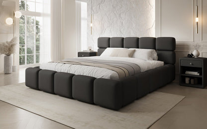 Designer Polsterbett Matilda Stoff mit Stauraum