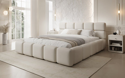 Designer Polsterbett Matilda Stoff mit Stauraum