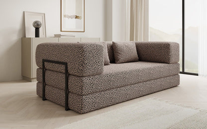 Designer Sofa Lazy 3‑Sitzer im Wildmuster
