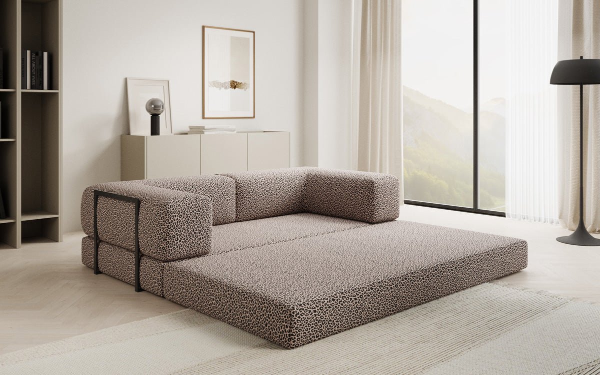 Designer Sofa Lazy 3‑Sitzer im Wildmuster