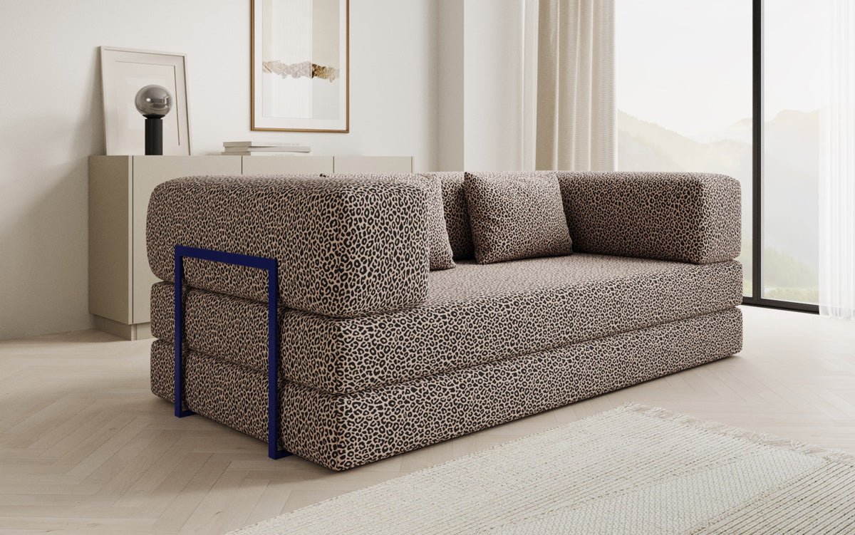 Designer Sofa Lazy 3‑Sitzer im Wildmuster