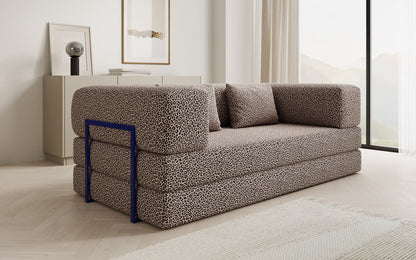 Designer Sofa Lazy 3‑Sitzer im Wildmuster