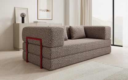 Designer Sofa Lazy 3‑Sitzer im Wildmuster