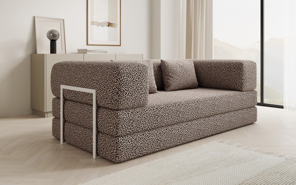 Designer Sofa Lazy 3‑Sitzer im Wildmuster