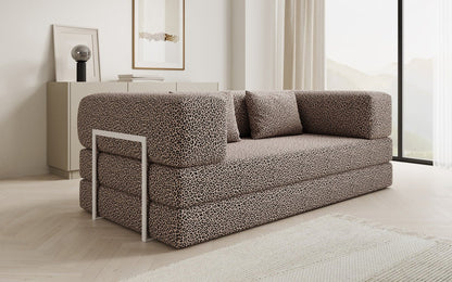 Designer Sofa Lazy 3‑Sitzer im Wildmuster