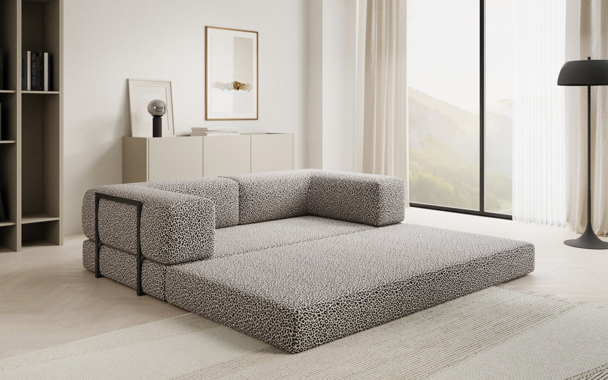 Designer Sofa Lazy 3‑Sitzer im Wildmuster