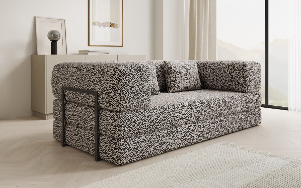 Designer Sofa Lazy 3‑Sitzer im Wildmuster