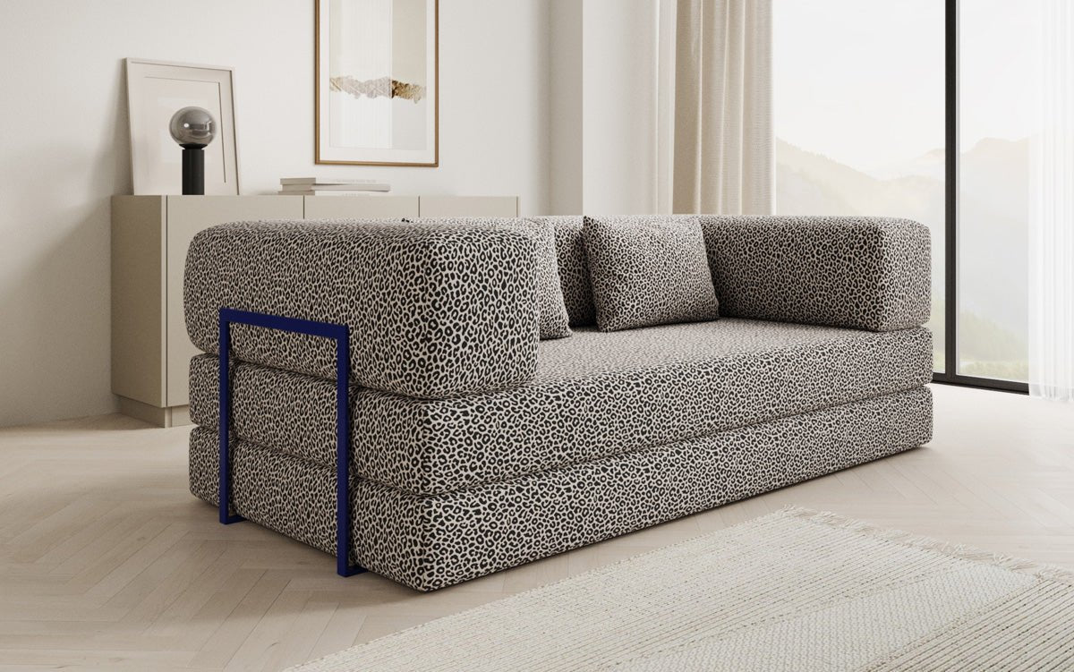 Designer Sofa Lazy 3‑Sitzer im Wildmuster