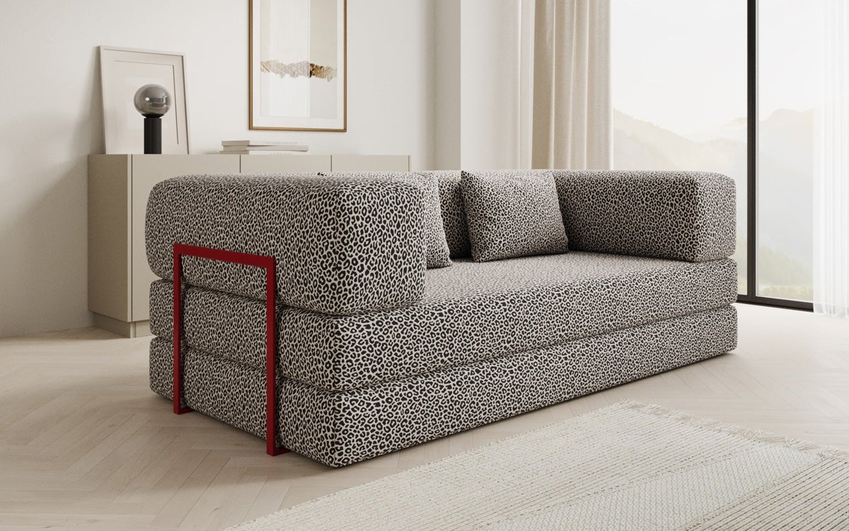 Designer Sofa Lazy 3‑Sitzer im Wildmuster