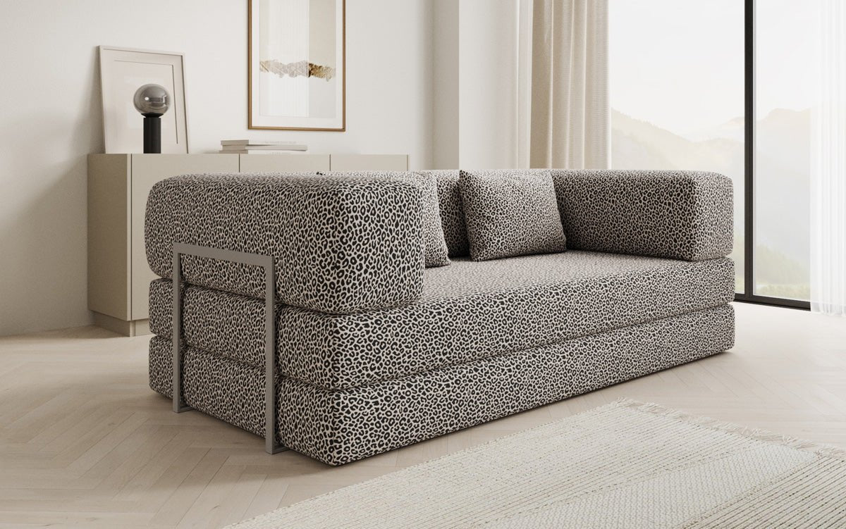 Designer Sofa Lazy 3‑Sitzer im Wildmuster