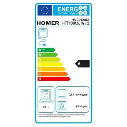 Homer HTF Cocina Eléctrica 1000.5W 4 Quemadores Convección Natural