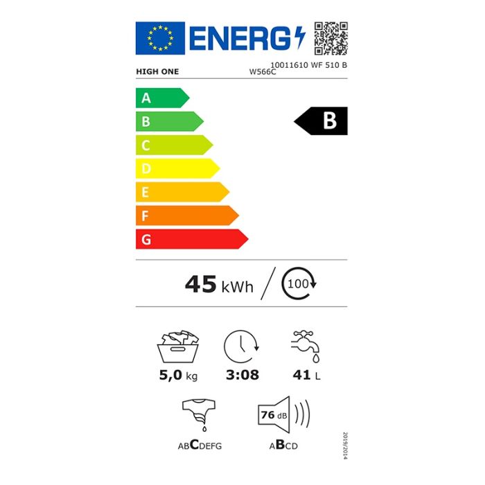 HIGH ONE WF 510 B Lavadora Frontal 5 kg 1000 rpm