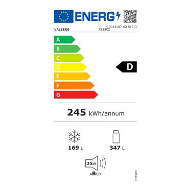 VALBERG 4D 516 D X625C2 Frigorífico No Frost Inox 4 Puertas 516L