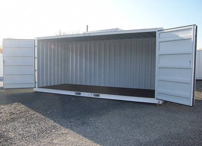 Contenedores Ejido Contenitore Marittimo 15 FT Open Side Bianco Acciaio Inox
