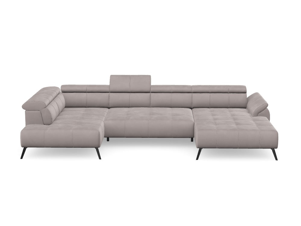 Luxusbetten24 Genova III Cloud 81 Stoff Bett – Individuelle Wunschkonfiguration
