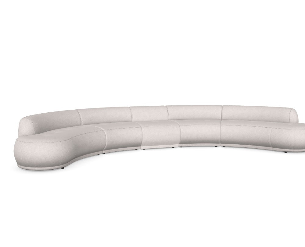 Luxusbetten24 Modulares Sofa Gio Neve 03 Bezug Wunschkonfiguration