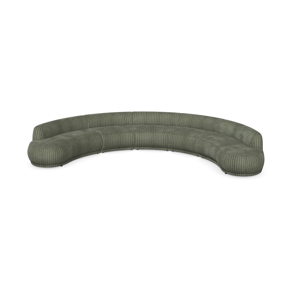 Luxusbetten24 Gio Modulares Sofa Tilia 37 – 5‑teilige Konfiguration