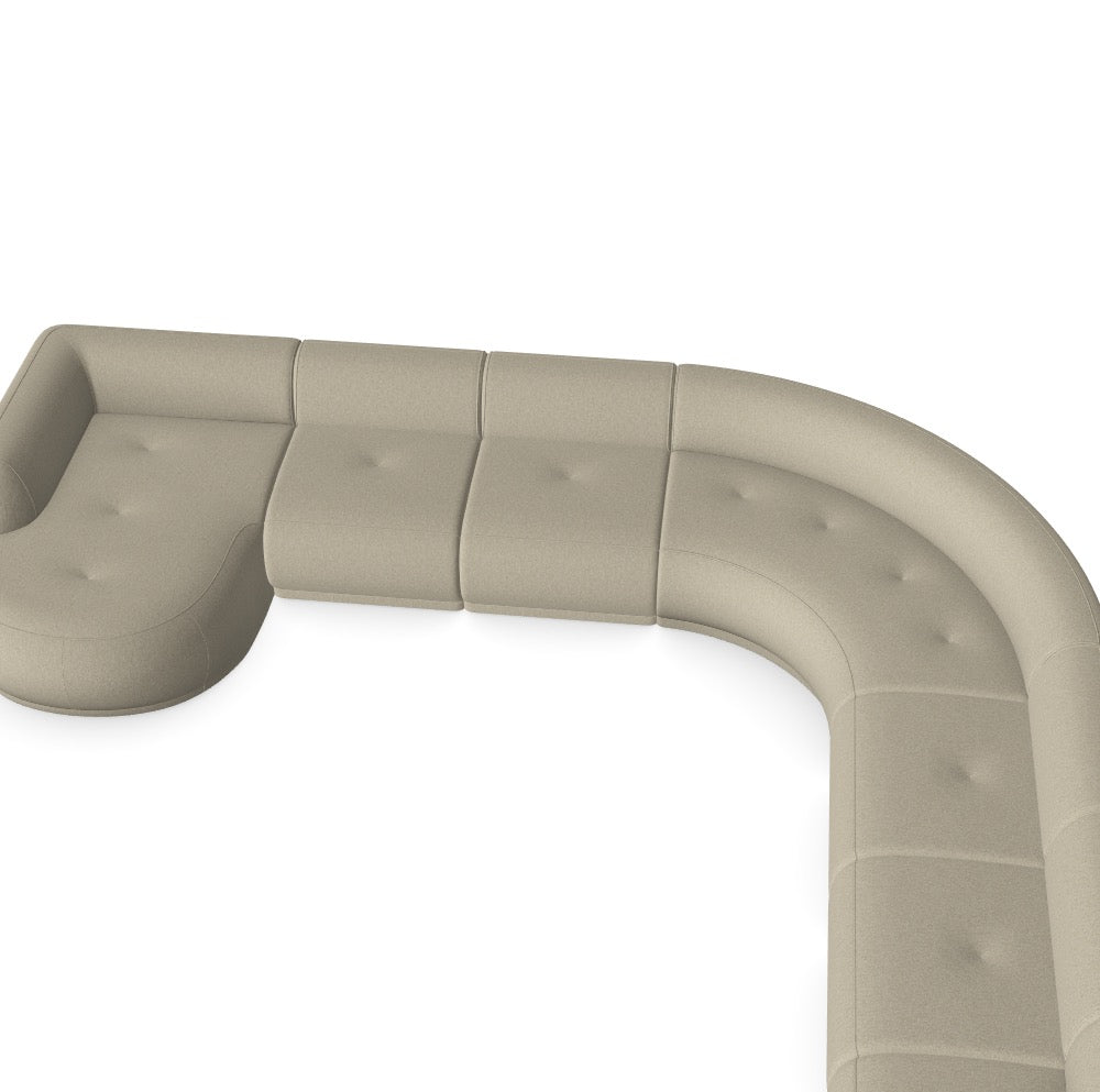 Luxusbetten24 Gio Modulares Sofa, Wool 28 Bezug, Konfiguration M_BA47XMF