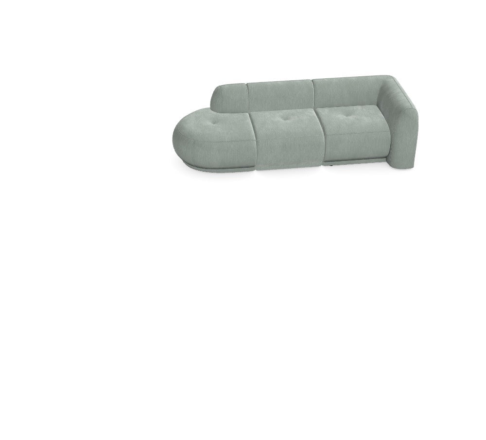 Luxusbetten24 Gio Modulares Sofa mit TIA 01 Modulen