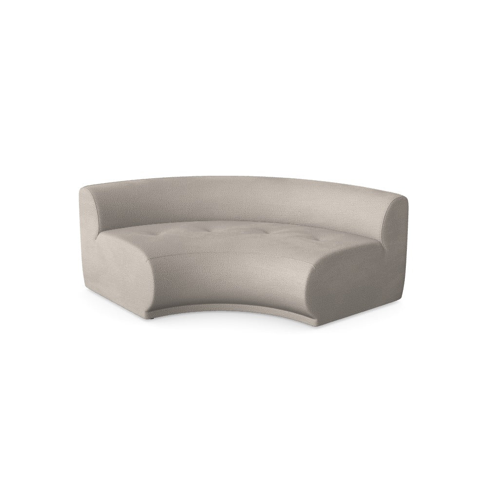 Luxusbetten24 Gio Modulares Sofa – Großes Rundmodul, Abriamo 3 Bezug