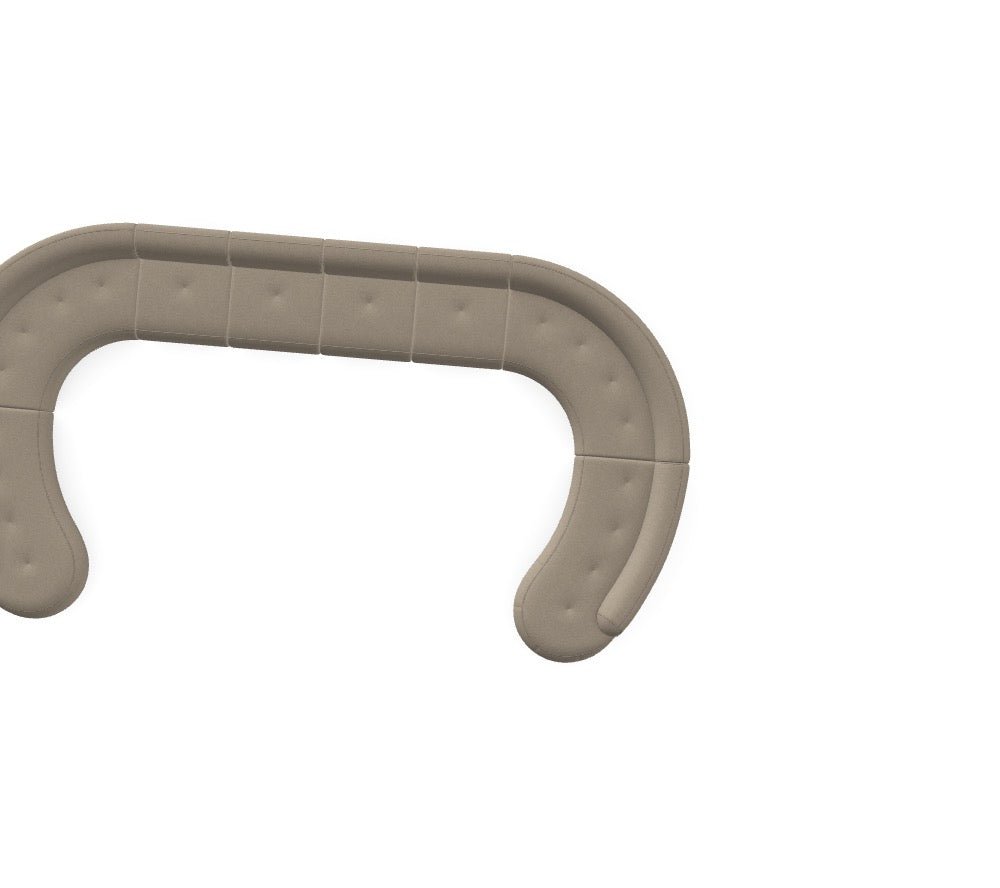 Luxusbetten24 Gio Modulares Sofa Sesame 30 Konfiguration M_SUH0DAR