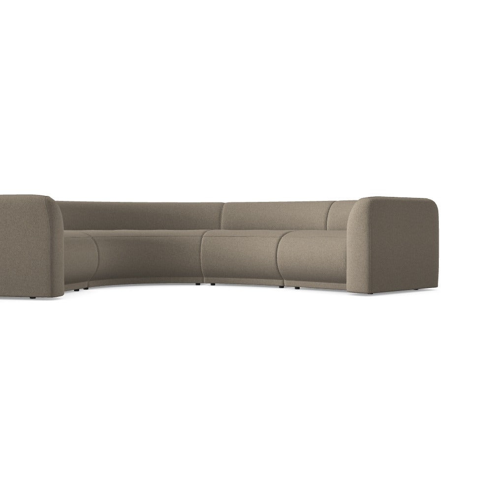 Luxusbetten24 Modulares Sofa Gio – Sesame 30 Bezugsstoff, Modulkonfiguration