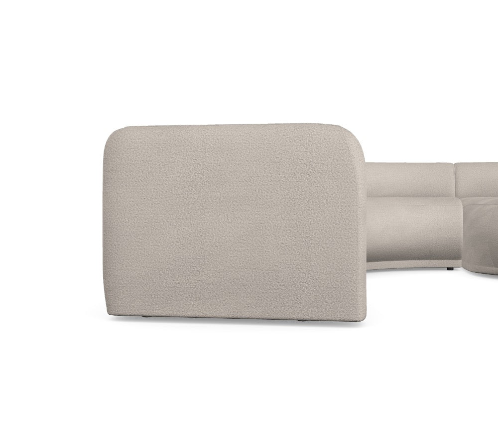 Luxusbetten24 Gio Modulares Sofa mit Abriamo 3 Bezug