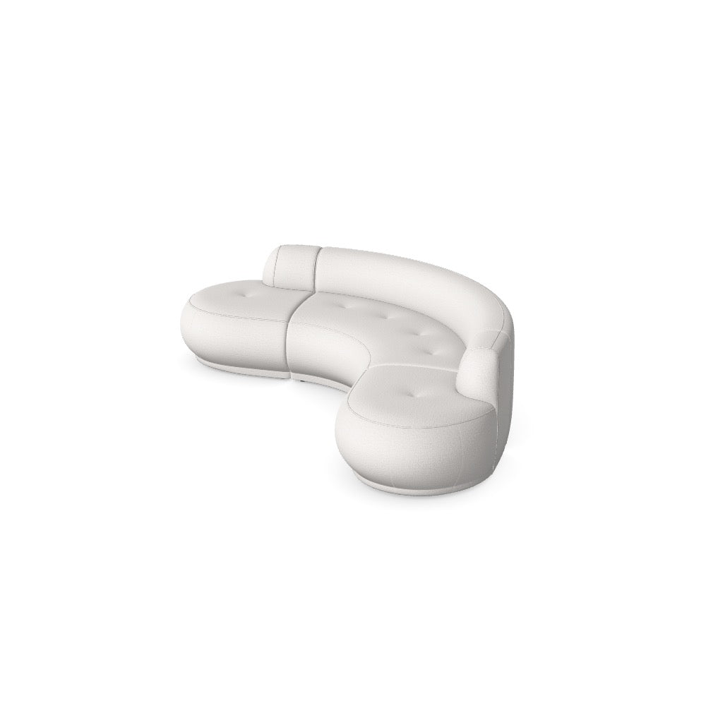 Luxusbetten24 Modulares Sofa Gio – Ihre Wunschkonfiguration, Neve 02 Stoff