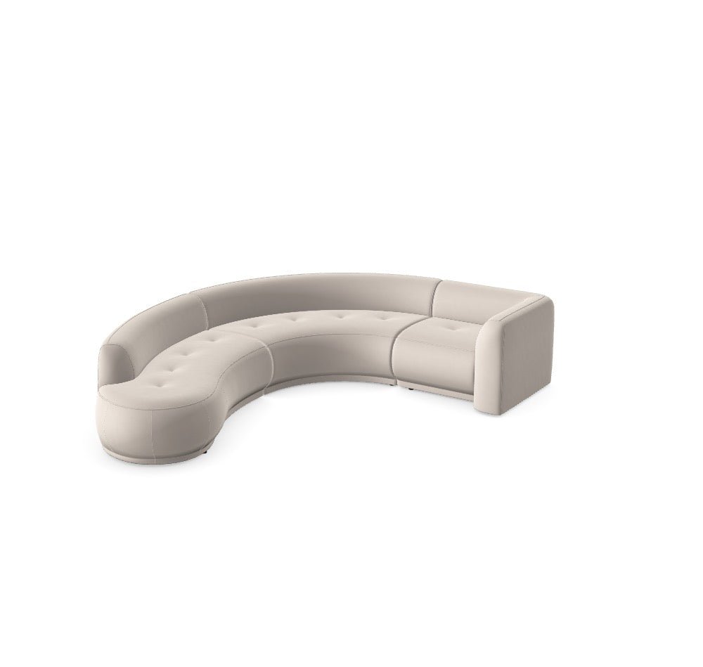 Luxusbetten24 Gio Modulares Sofa Magic Velvet Bezug Konfiguration