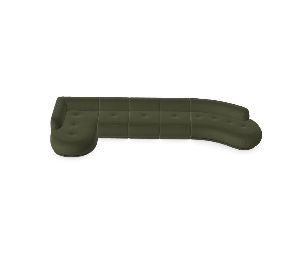 Luxusbetten24 Modulares Sofa Gio Magic Velvet 2295