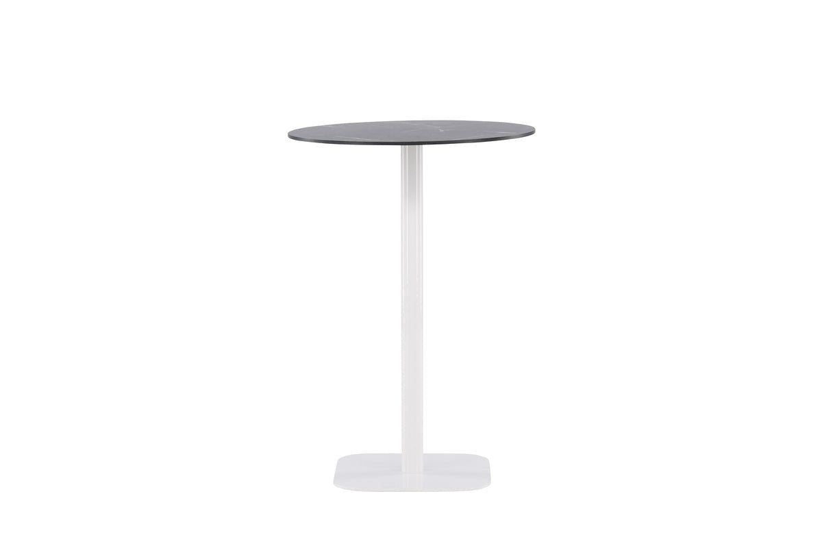 Luxusbetten24 Belmont Gartentisch Ø70 cm Weißes Aluminiumgestell