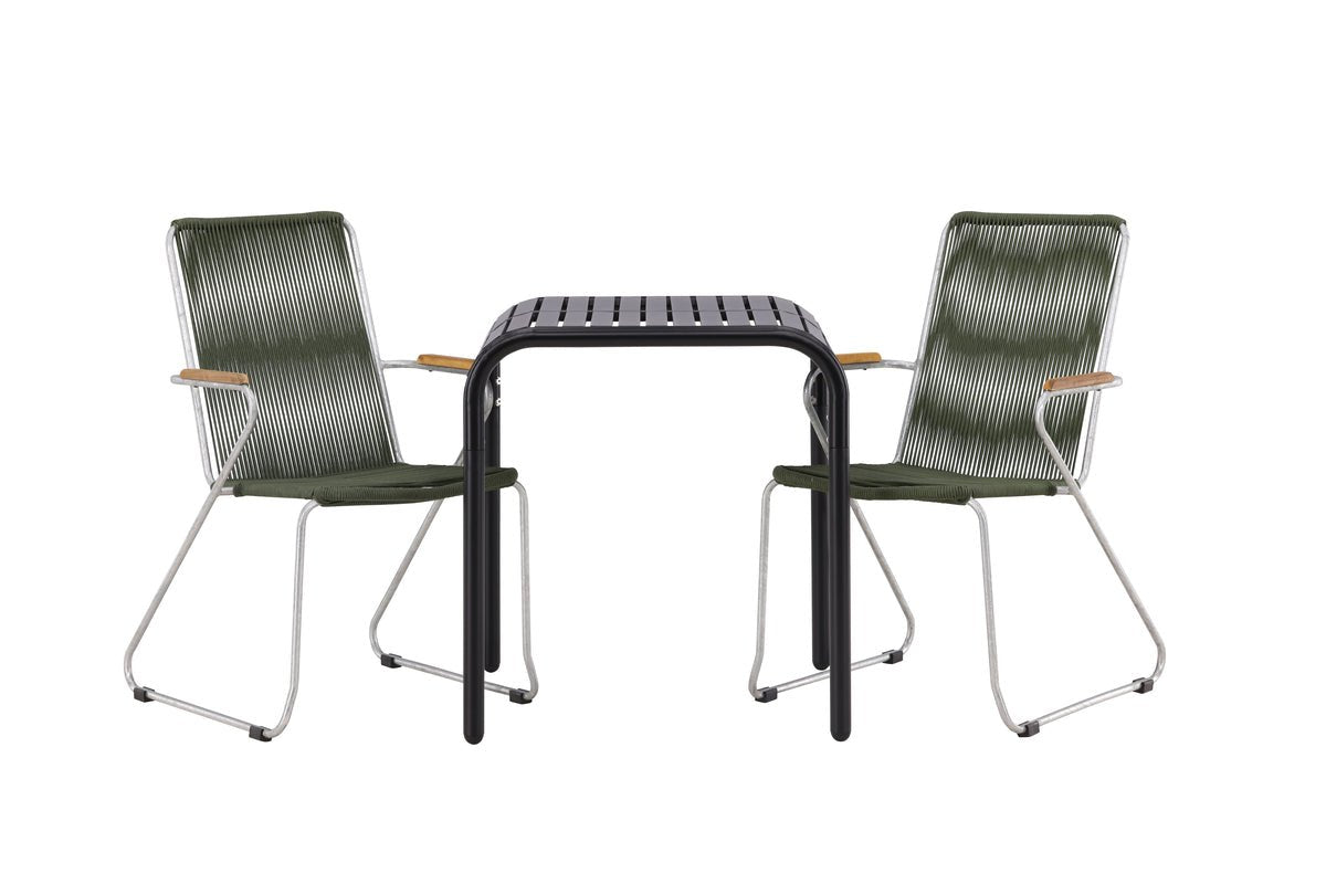 Kaloro Garten Cafégruppe 3‑teiliges Set Grün