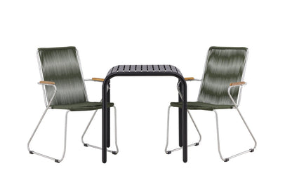 Kaloro Garten Cafégruppe 3‑teiliges Set Grün
